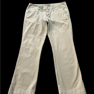 Vintage AEO Favorite Trouser Mid Rise (8”) Khaki Bootcut Pants Size 6.